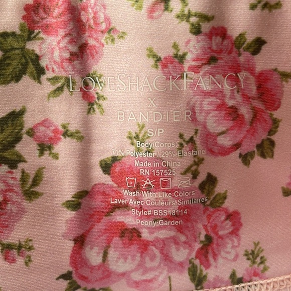 LSF LoveShackFancy x Bandier 💗 Legging Shorts, Size Small - Picture 5 of 8